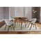 Armen Living Arcadia and Talulah 42" Round Gray and Walnut Wood 5 Piece Dining Set SETARDI5TAGRWA42 - alternate 5